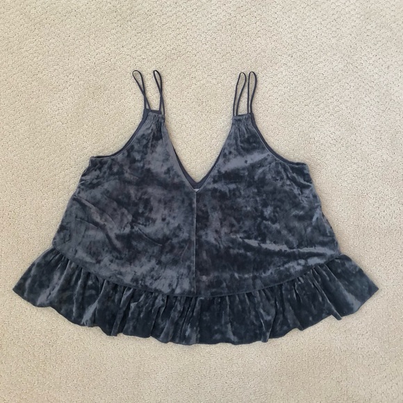 LIKE NEW Aerie Crushed Velvet Top - Picture 3 of 5